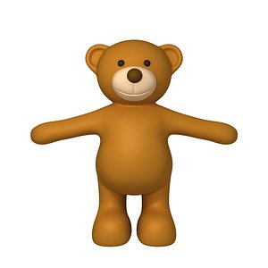 3D teddy bear cartoon model