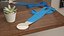 Athletic Silver Medal Blue Strap