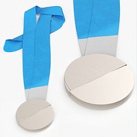 Athletic Silver Medal Blue Strap