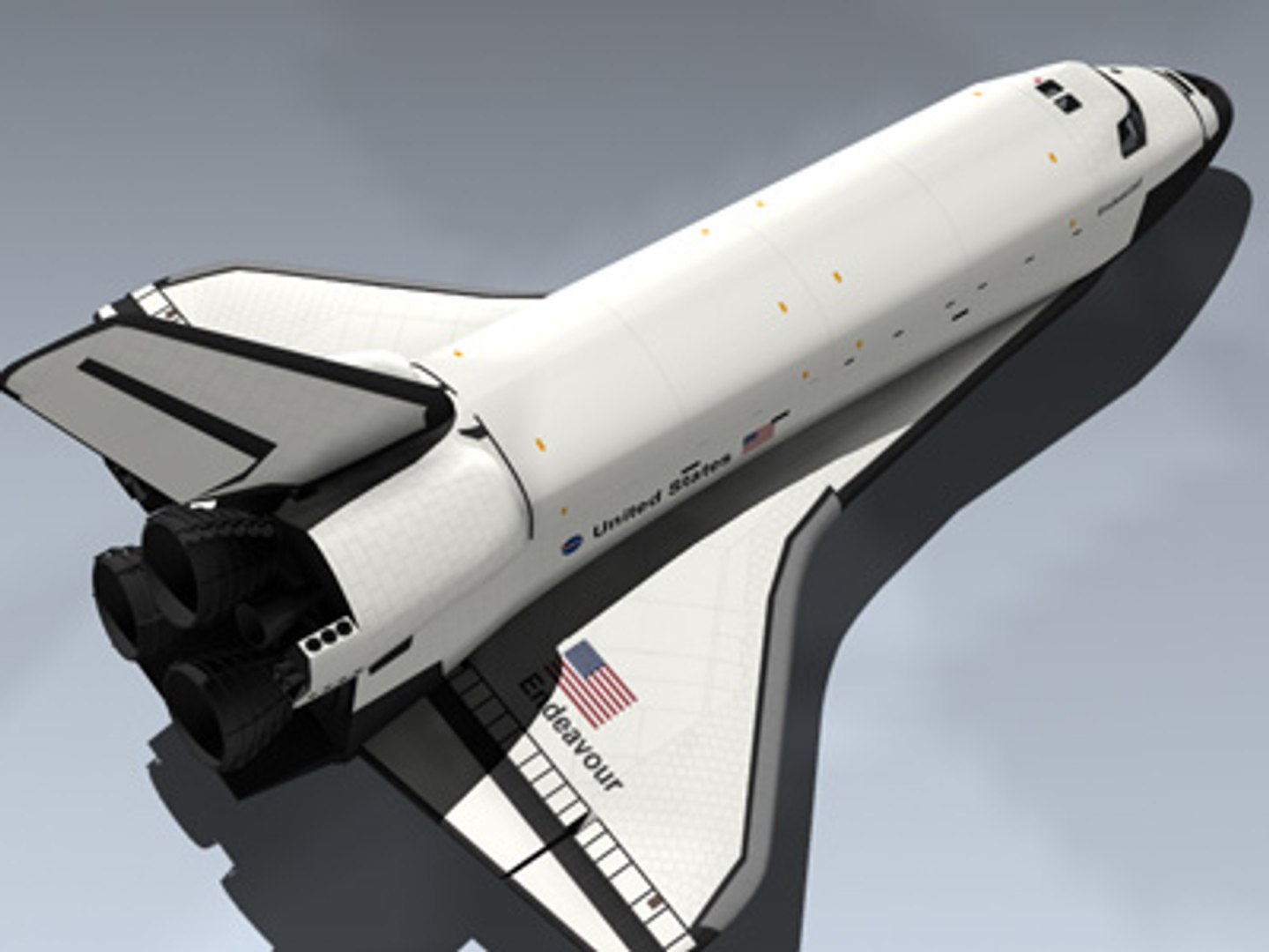 3d Model Space Shuttle Endeavour