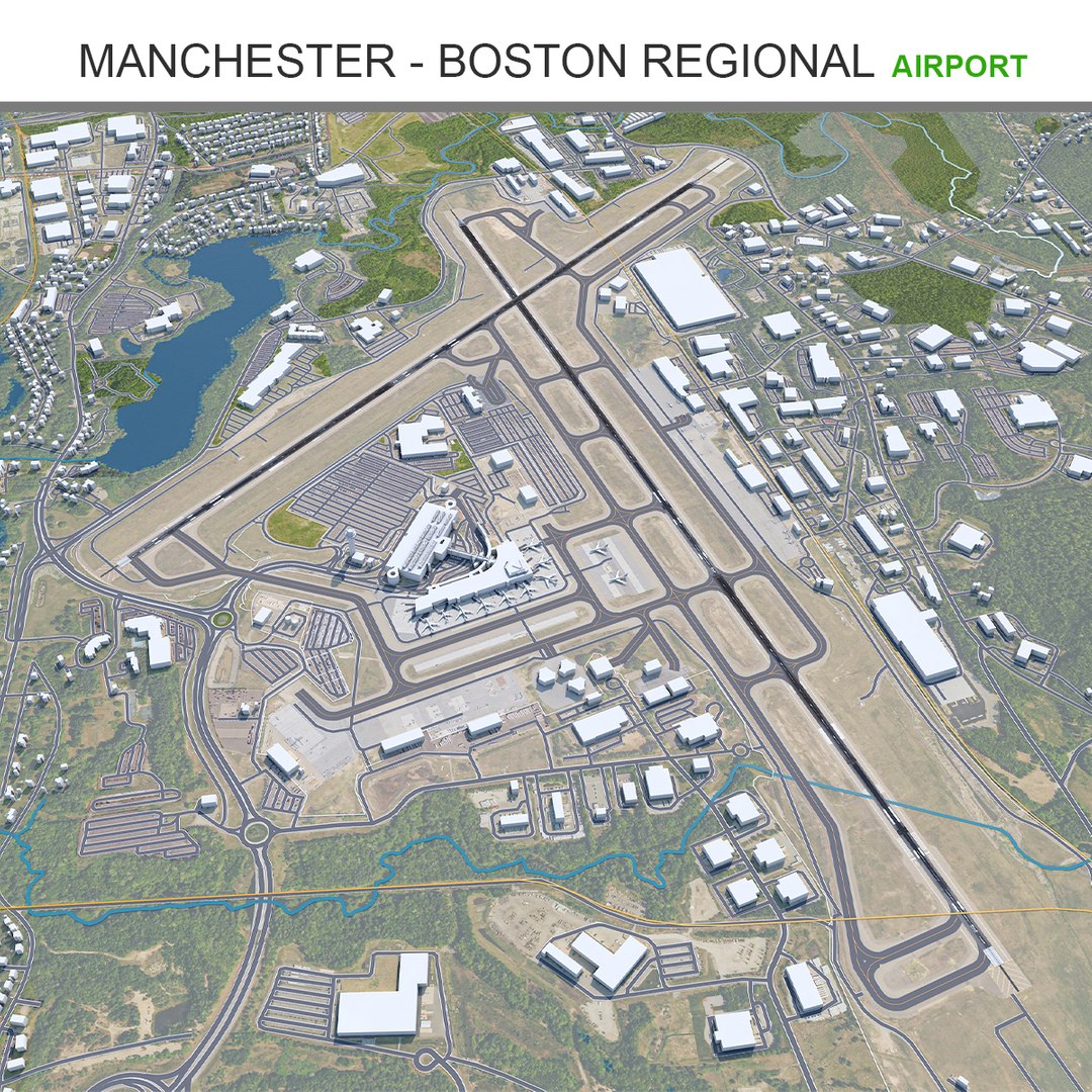 3D Model Manchester - Boston Regional Airport - TurboSquid 2005507