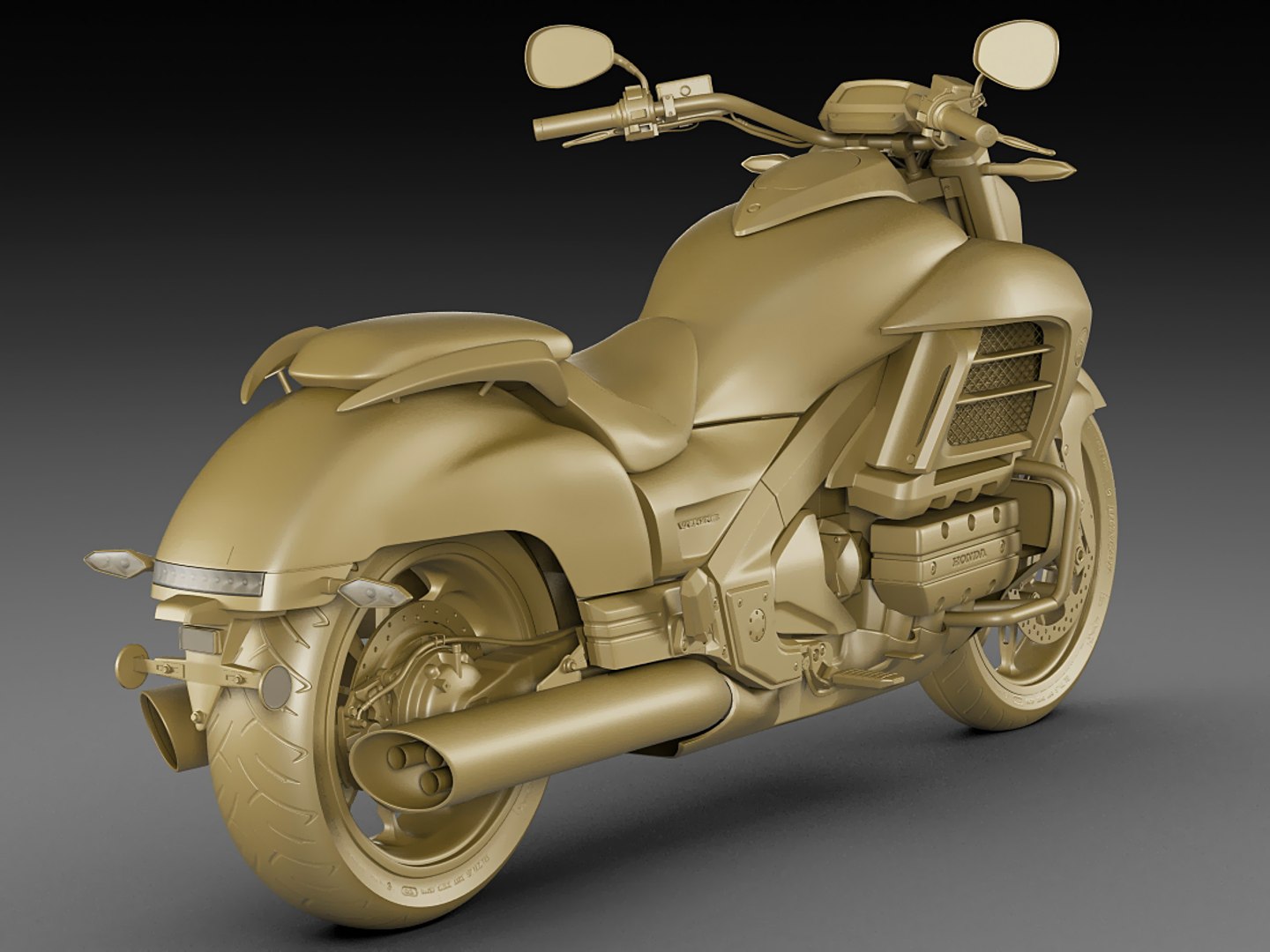 Honda Valkyrie Gold Wing C4d