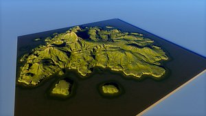 3D model Island Terrain 5