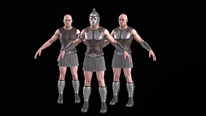 Greek Warrior 01 3D model
