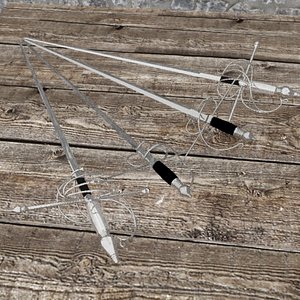 3d swept hilt rapiers model