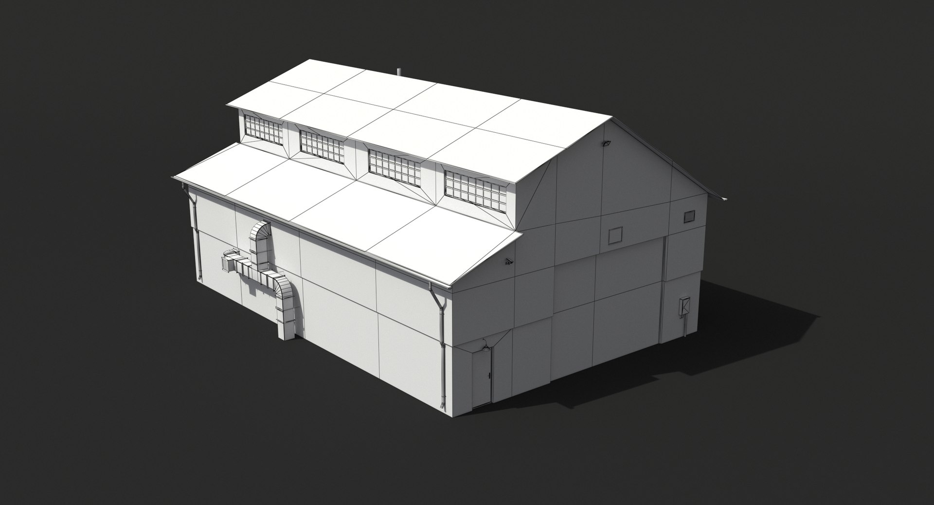 3D Industrial Building 7 Model - TurboSquid 2150272