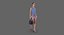 Casual mujer caminando