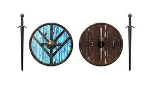 3D Lagertha Sword and Shield