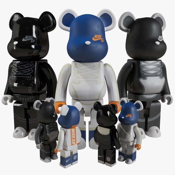 invención Abrazadera Mediador modelo 3d Bearbrick NIKE - TurboSquid 1718923