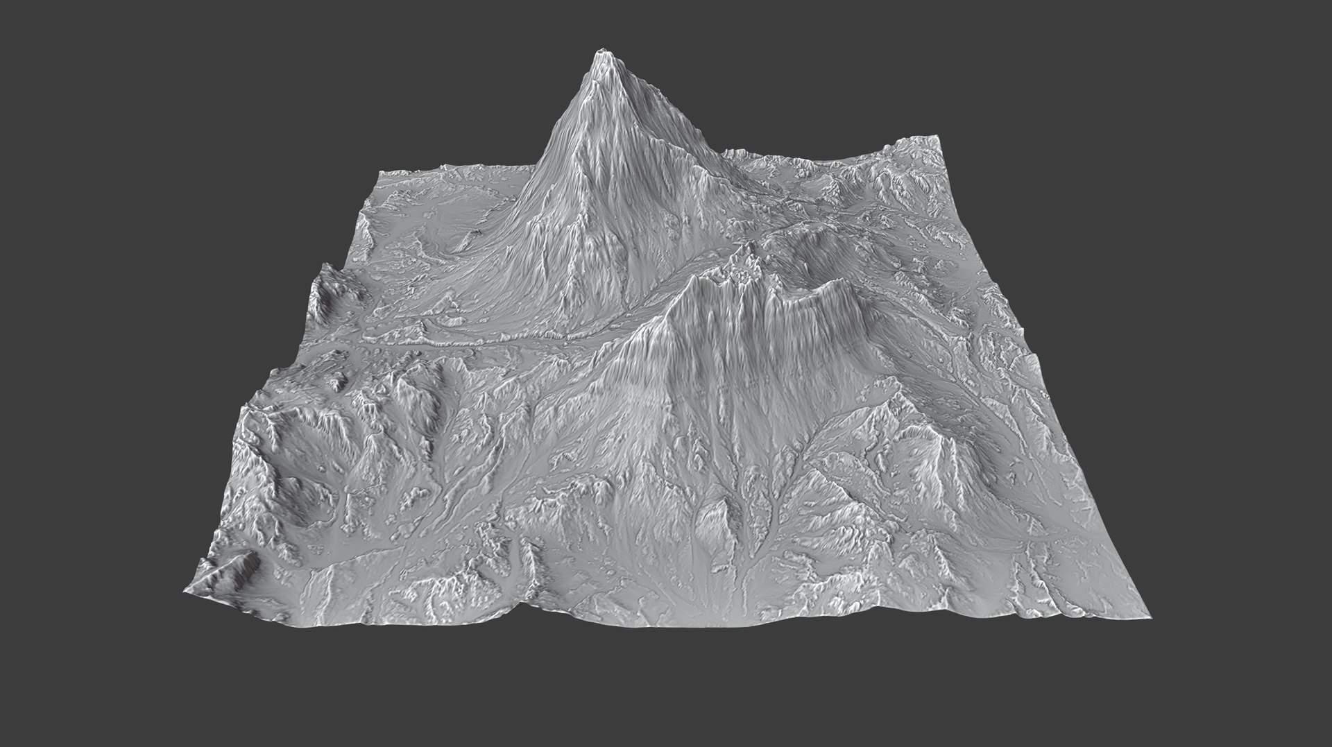 8K Detailed Mountain Landscape 1 Model - TurboSquid 1820564