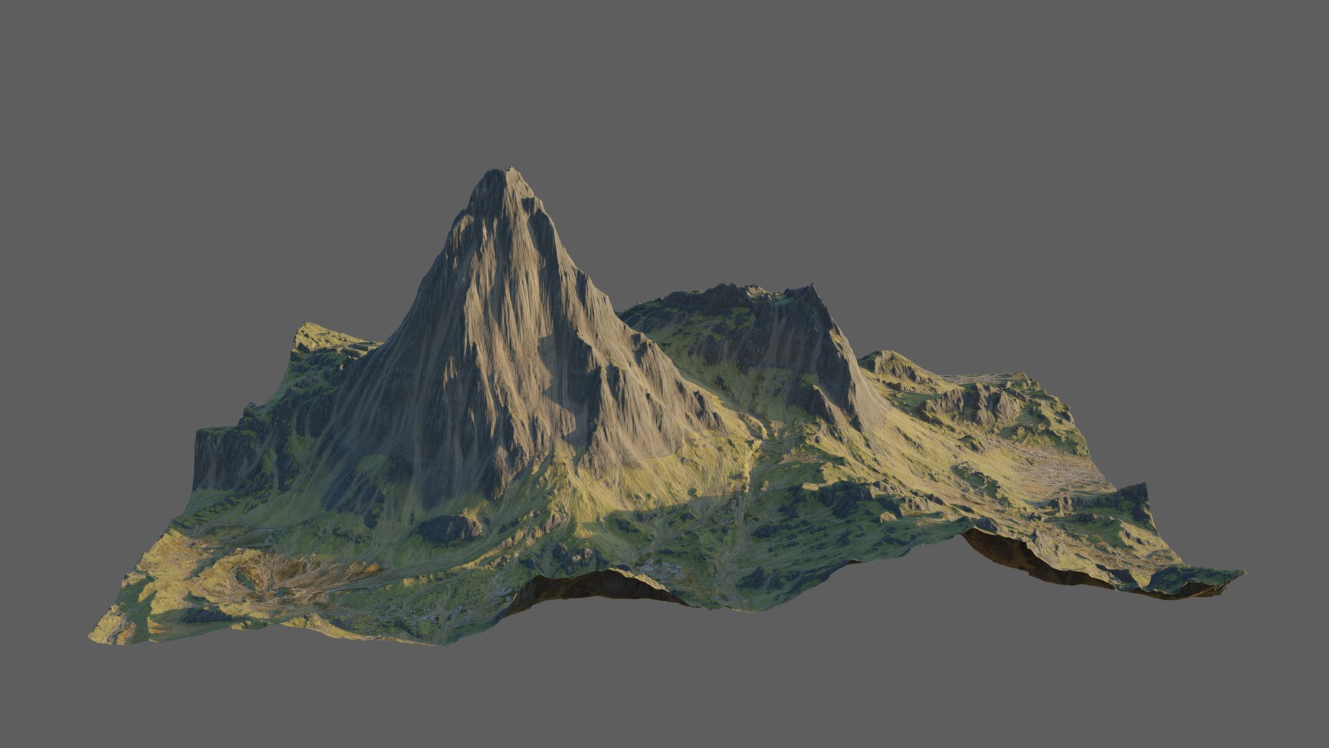 8K Detailed Mountain Landscape 1 Model - TurboSquid 1820564