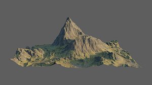 8K Detailed Mountain Landscape 1 model