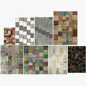 3D model Kilim vintage patchwork vol 10
