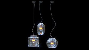 Nowodvorski glass lamps 3D model