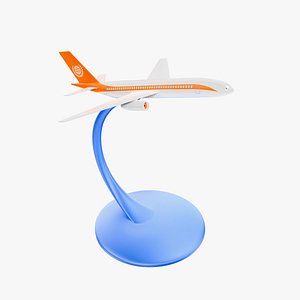A Desktop Model Of A Jet Airplane