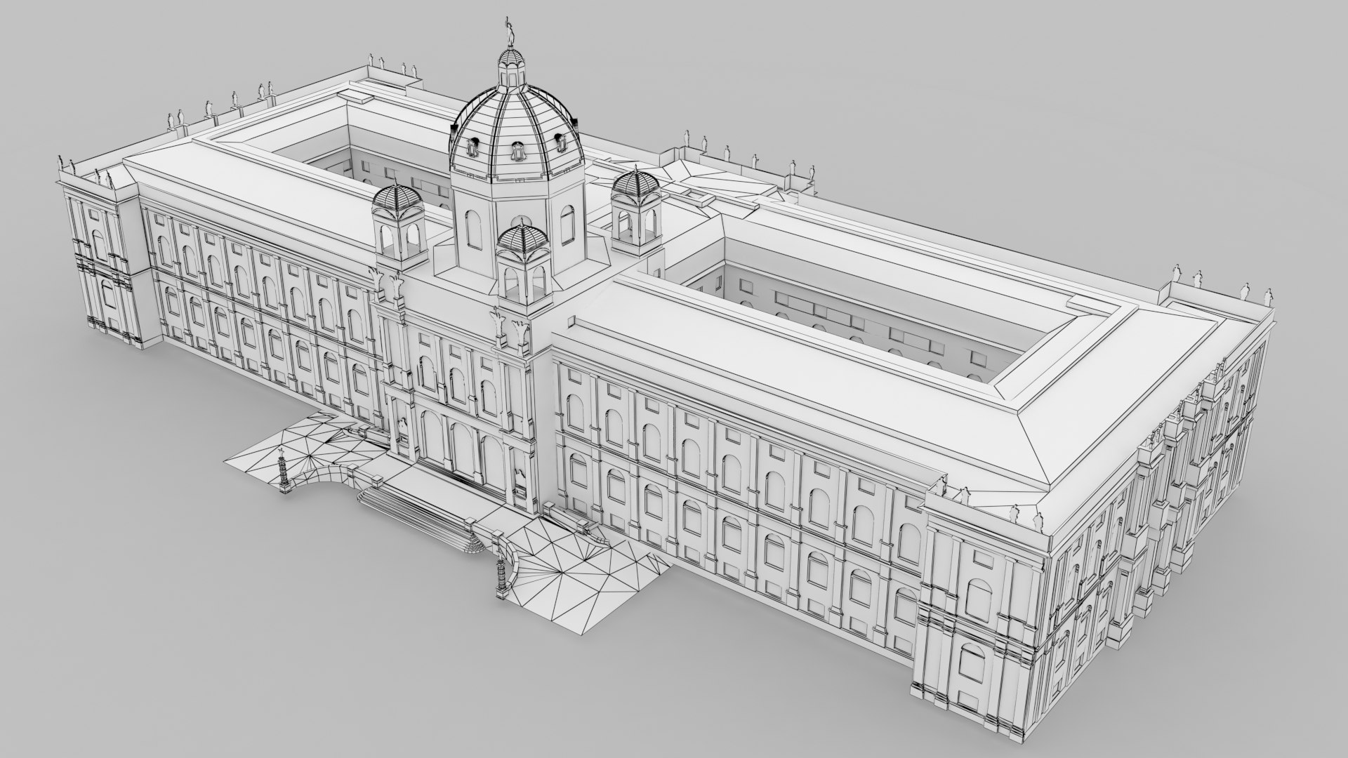 Natural History Museum Vienna 3D Model - TurboSquid 1379251