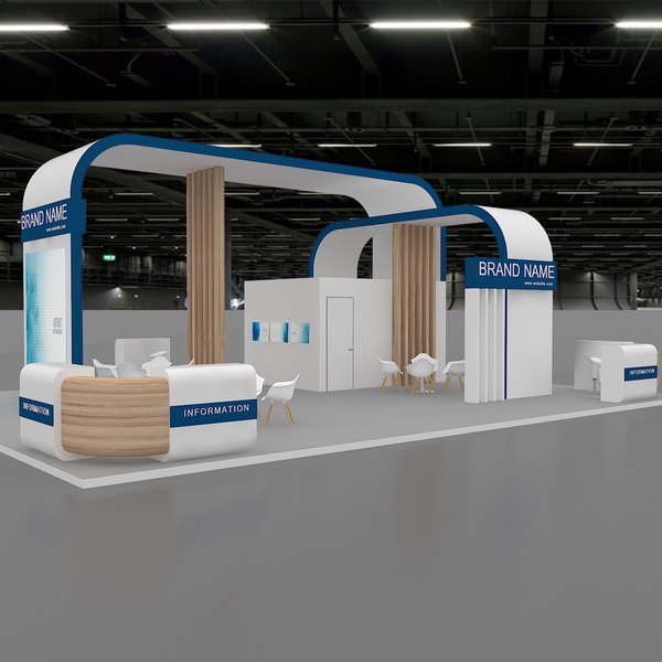 modelo 3d Stand de exposición de modelos 3D - TurboSquid 2395874