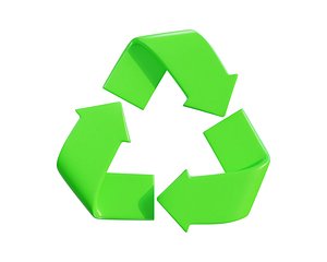 3D Recycle symbol 3d model