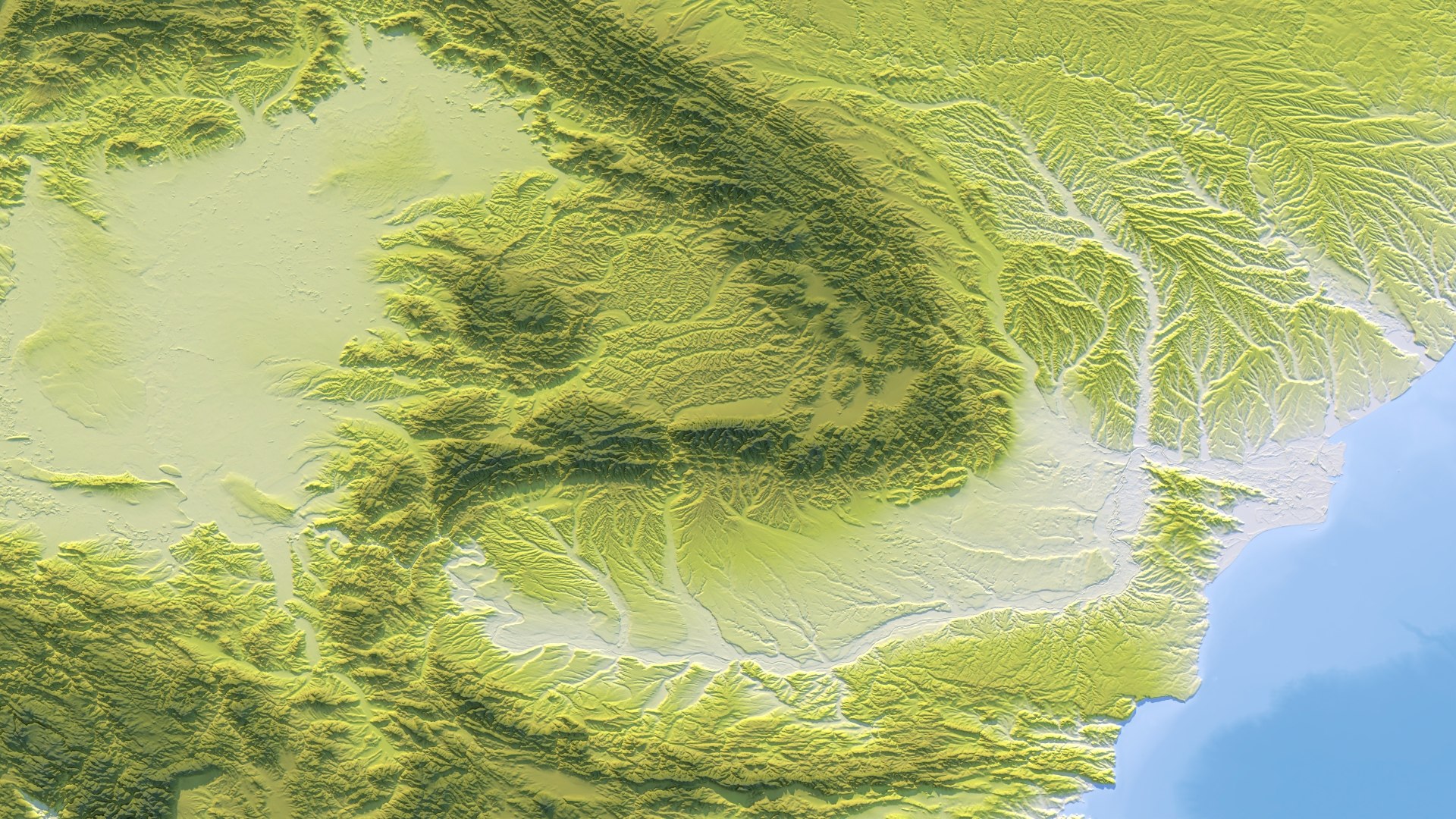 Romania Map - 19K Realistic Satellite Terrain - Elevation 3D Model ...