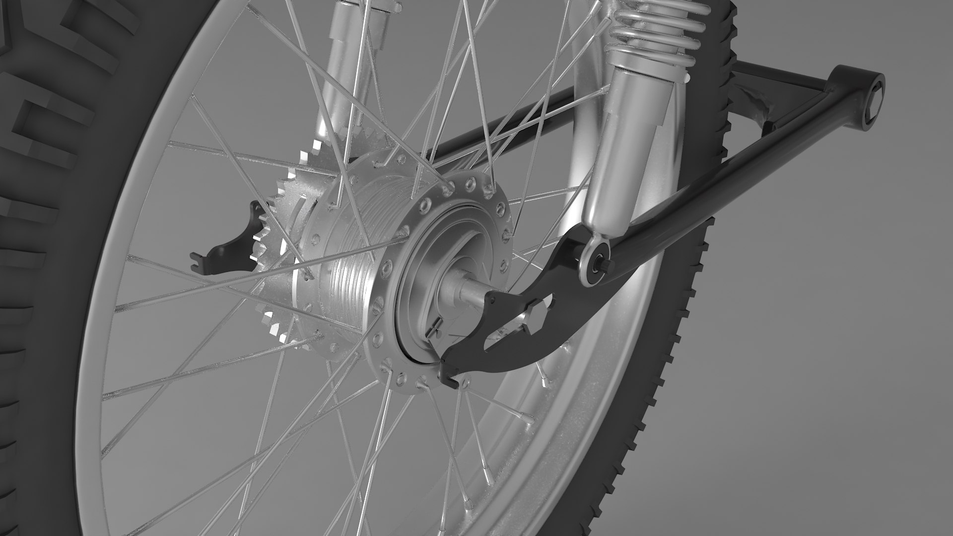 Motorcycle Rear Suspension Model TurboSquid 2067332