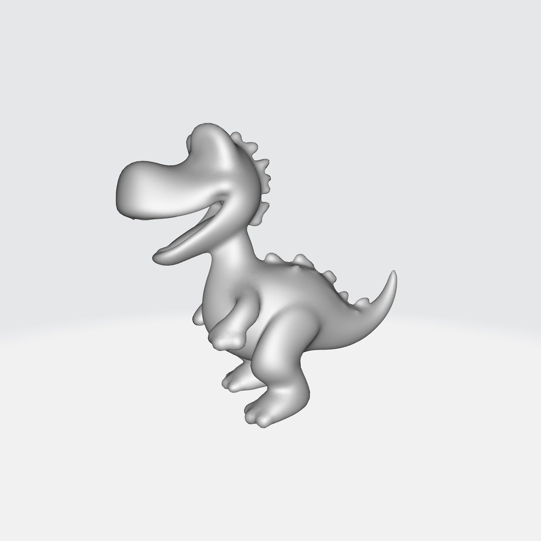 3D Adorable Cartoon Dinosaur Model - TurboSquid 2279200