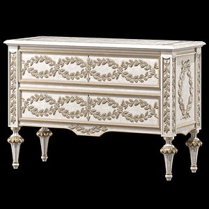 3D roberto giovannini chest of drawers with laurel carving art 525PL model