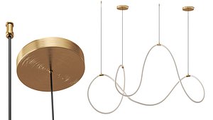 Cerelia Decorative Pendant Lamp by Nova Luce 3D model