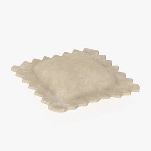 Ravioli Dumpling Raw 3D model