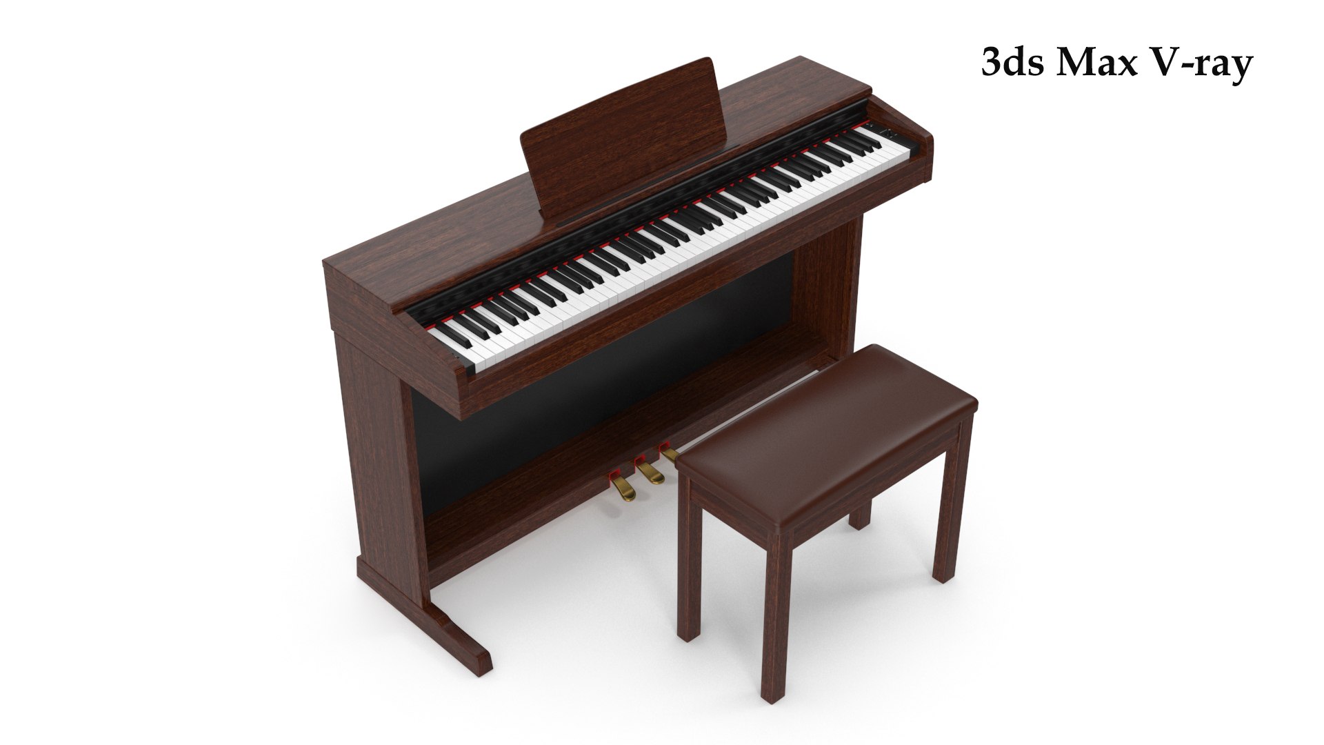 3D Digital Piano Model - TurboSquid 2279831