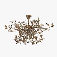 Porta romana -IVY SHADOW CHANDELIER - FOREST GOLD
