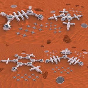 3D Mars City Collection