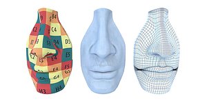Anatomy Figures - Face Low 3D model