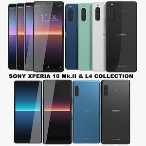 realistic sony xperia 10 3D model