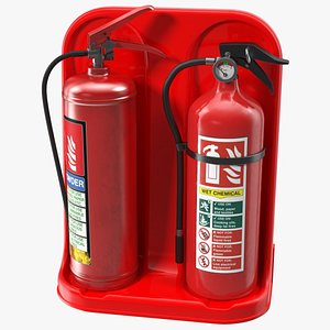 double extinguisher fiberglass stand model