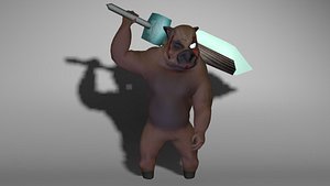 3d rigged sword unity