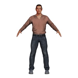 White Beat Up Man