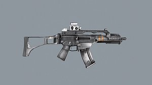 rifle crosshair gun 3d ma