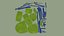 Green Camouflage Backpack - Character Military