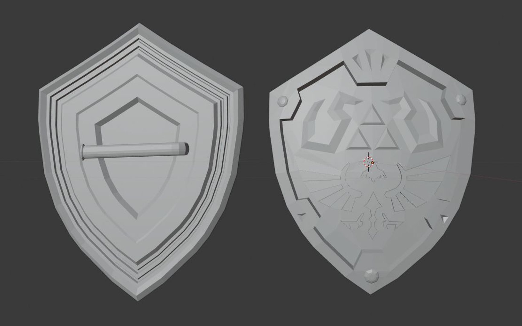 Shield hylian armor 3D model - TurboSquid 1596524