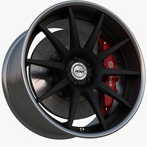 wheel 0 deep concave 3d model