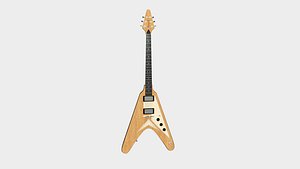 Electric Guitar D06 Light Wood - Music Instrument Design 3D model