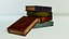Old Library Book Stack Low Poly