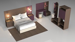 3D furniture bedroom