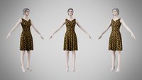 Dress 36 Black Gold Empress Velvet