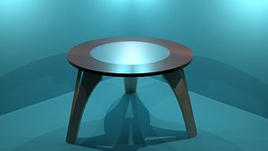 3D Round Coffee Table model