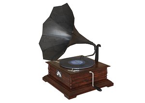 3D grammophon horn model