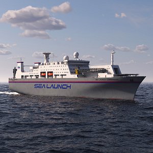 3D model Sea Launch Command Vessel
