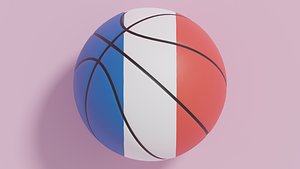 Flag Basketball Ball Collection 1 3D model