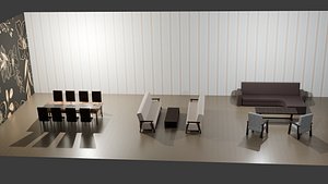 Chair and Table Collection 3D model