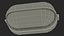 Oval Eyelid Bulkhead Light Switched on